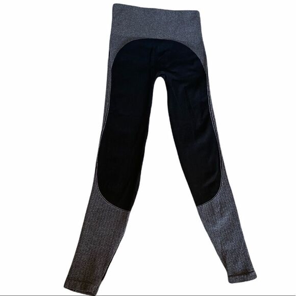 SPANX Marled Seamless Shaping Leggings Small Black - Picture 4 of 5